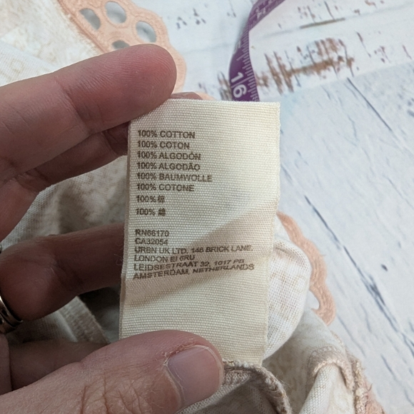 Anthropologie Let Me Be swing eyelet ruffle sleeveless top - Picture 8 of 8